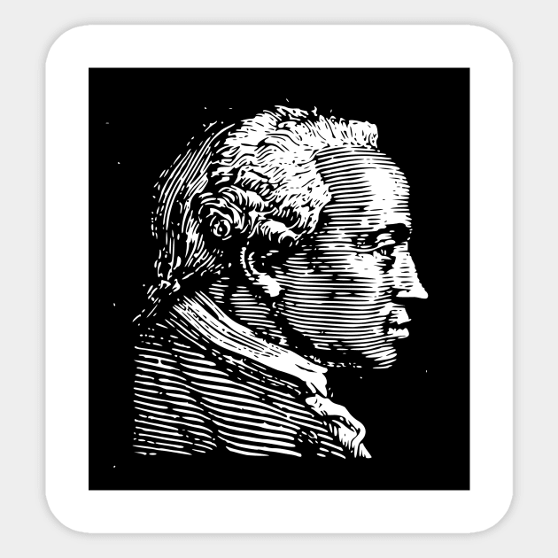 Immanuel Kant Sticker by Soriagk